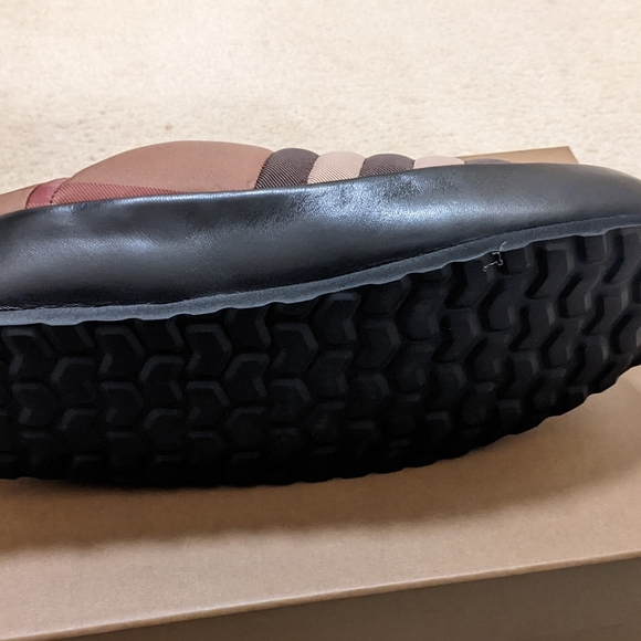 Mens Burberry "Northaven" Check Slippers Brown/Beige - Picture 5 of 6